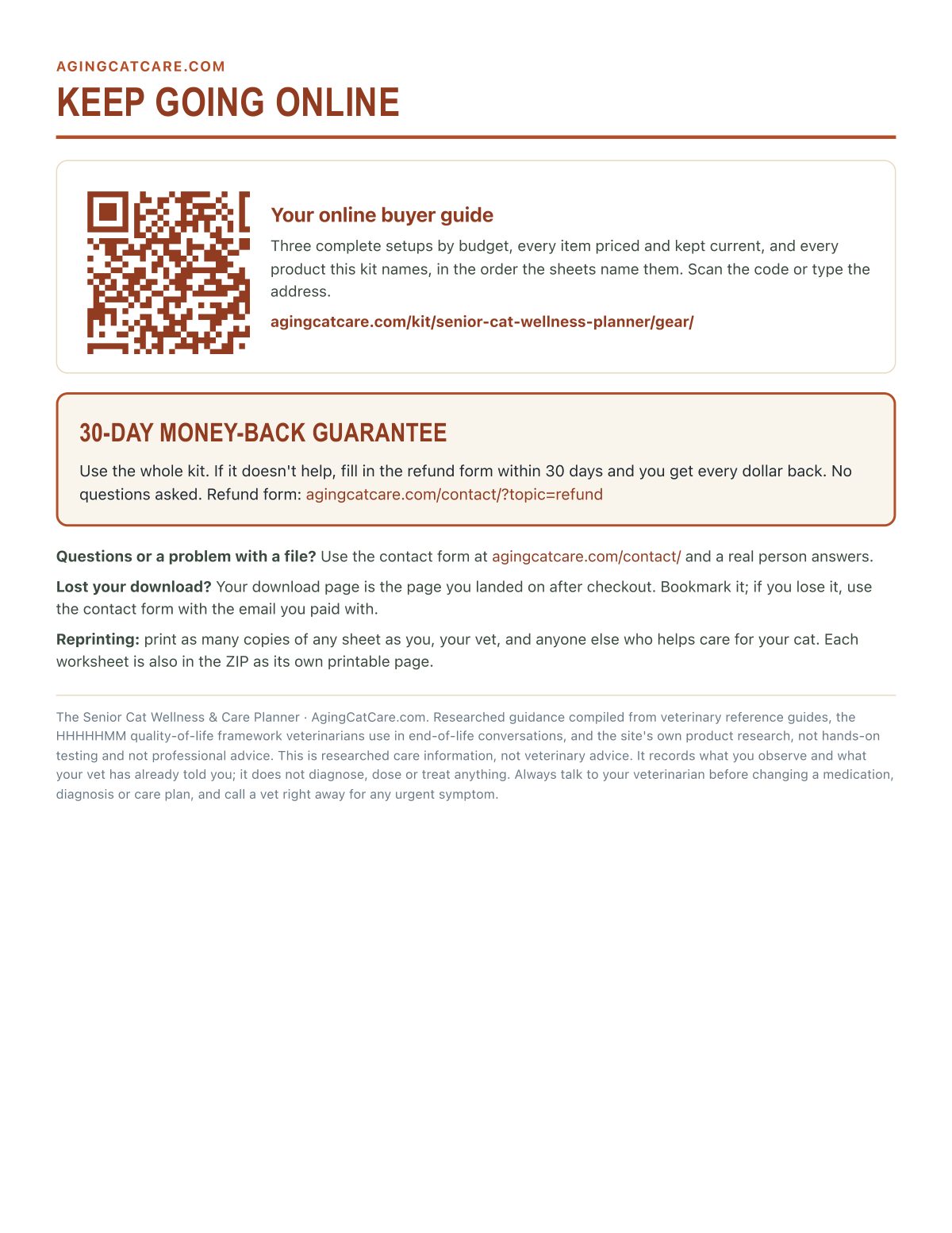 Buyer guide and guarantee